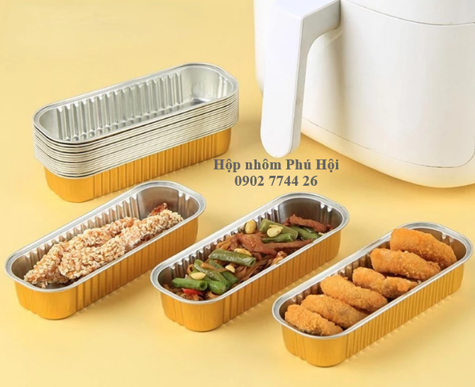 Hộp nhôm dài màu vàng cao cấp 200ml