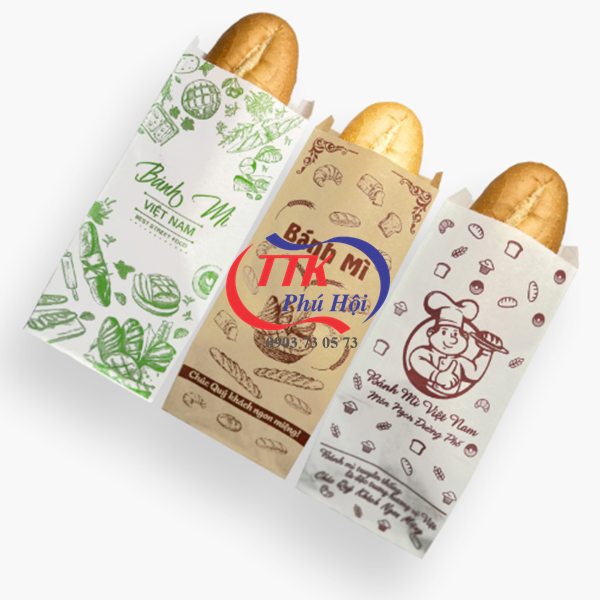 In bao bánh mì cho tiệm bánh mì