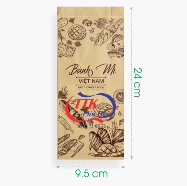 In bao bánh mì giấy kraft