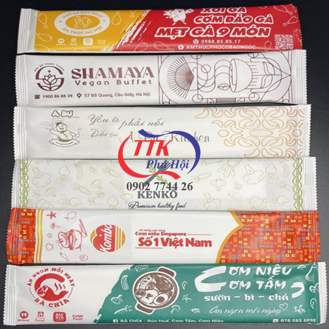 in combo 4 trong 1 đũa muỗng tăm giấy