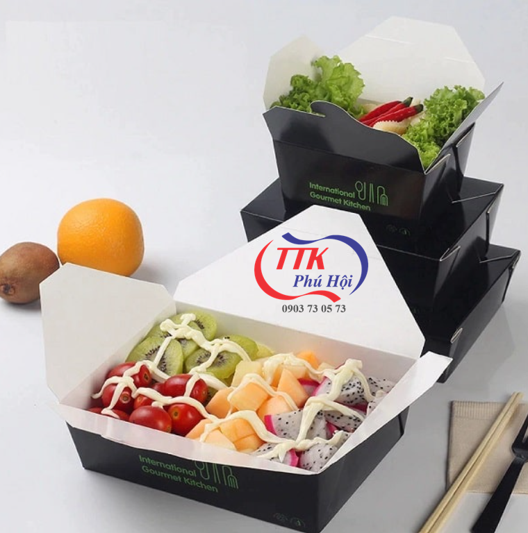 In hộp giấy đựng cơm