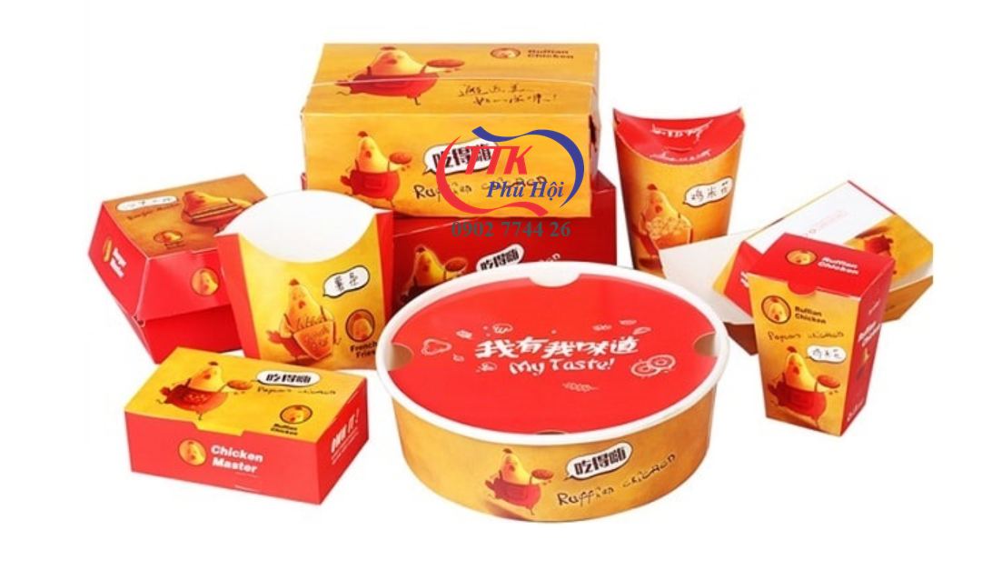 in hộp giấy đựng thực phẩm
