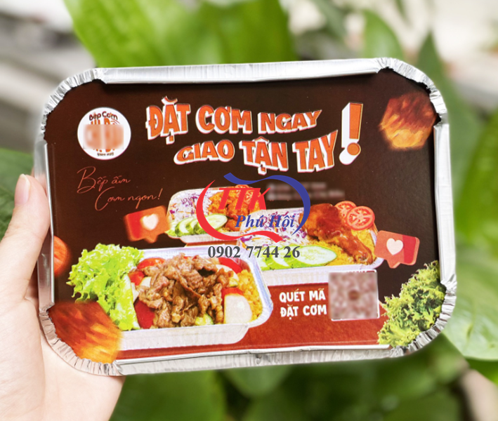 In nắp hộp giấy bạc