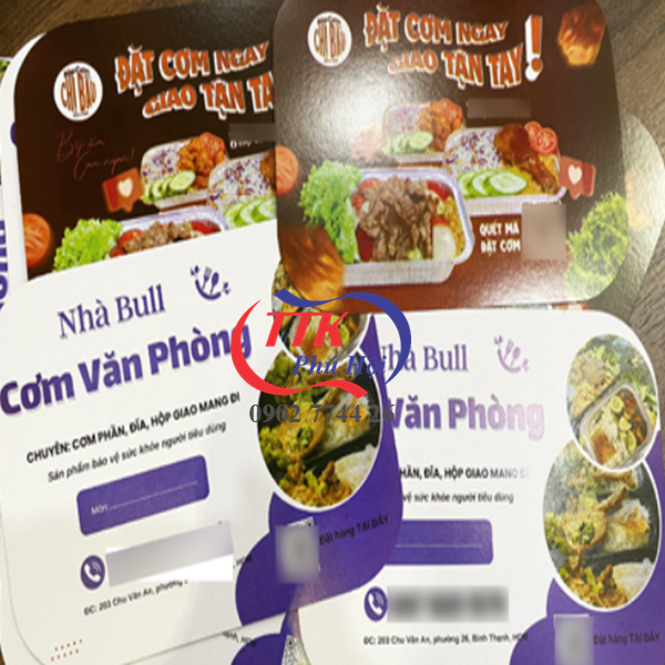 In nắp khay giấy bạc