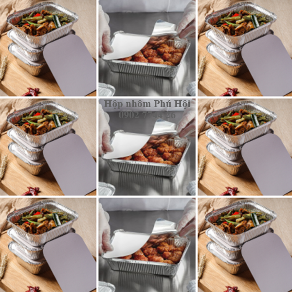 Khay giấy bạc đựng mì Ý, pasta