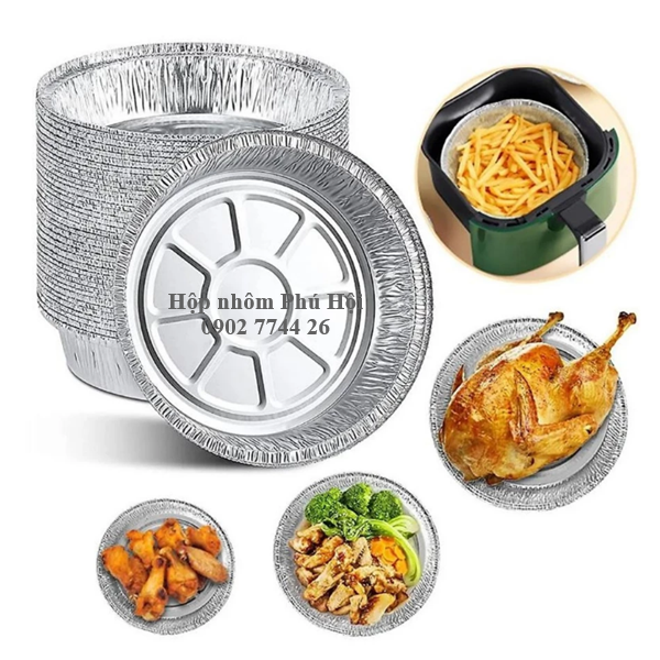Khay giấy bạc lót nồi chiên