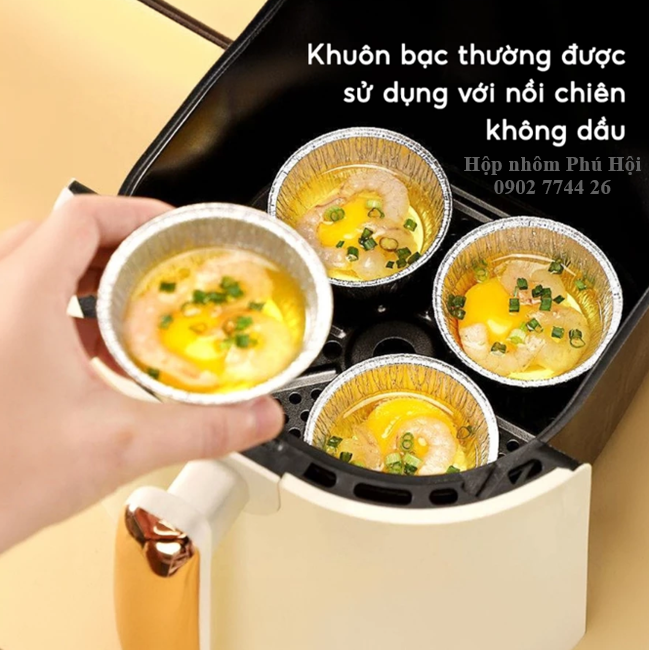 Khay giấy bạc nướng hàu