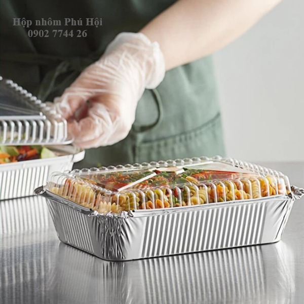 Khay nhôm đựng thực phẩm nóng/lạnh