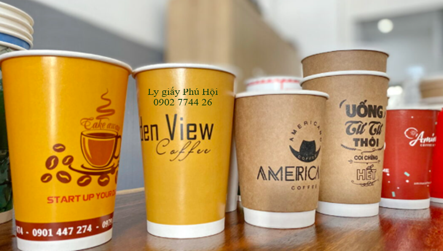Ly giấy đựng nước uống mang đi – take away