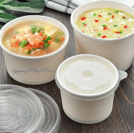 Tô giấy đựng cháo, súp, canh nóng