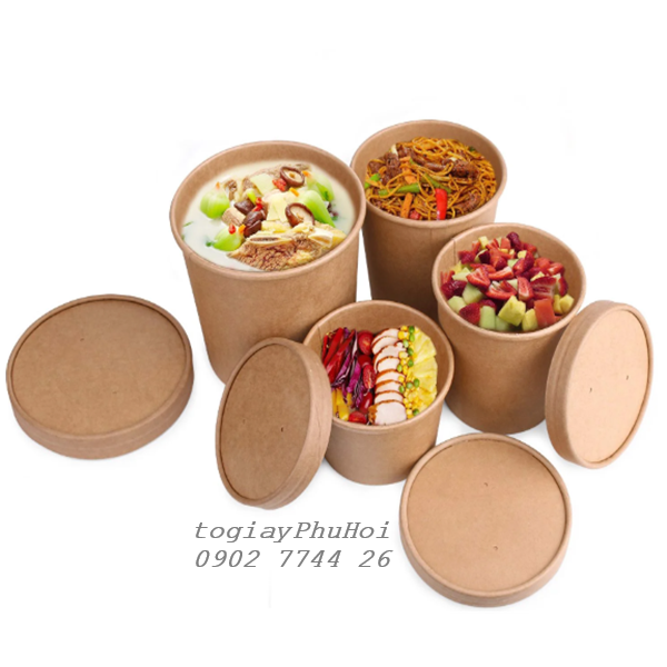 Tô giấy kraft đựng kem, chè, sữa chua