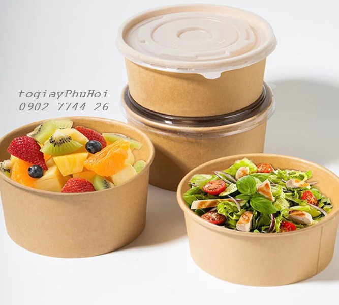 Tô giấy kraft đựng kem, chè, sữa chua