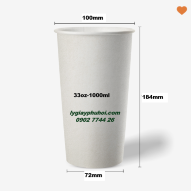 Ly giấy, cốc giấy 33oz -1000ml