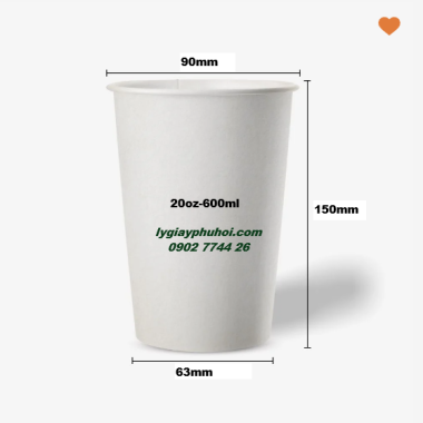 Ly giấy, cốc giấy 20oz-600ml