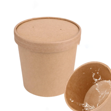 Tô giấy kraft 600ml nắp giấy