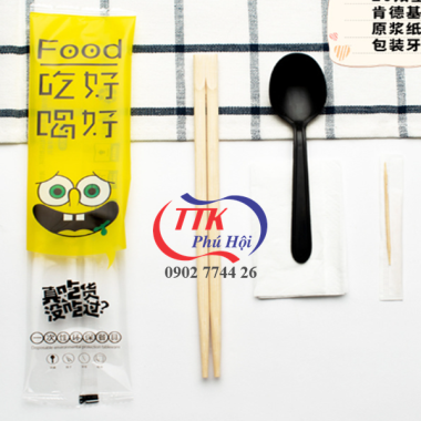 Combo muỗng đũa tăm giấy