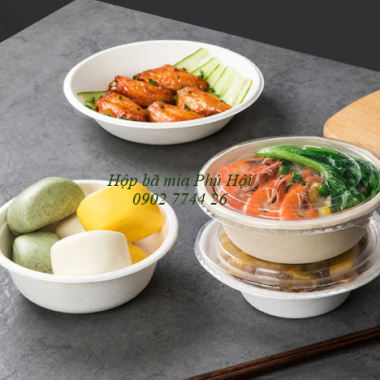 Hộp bã mía đựng phở