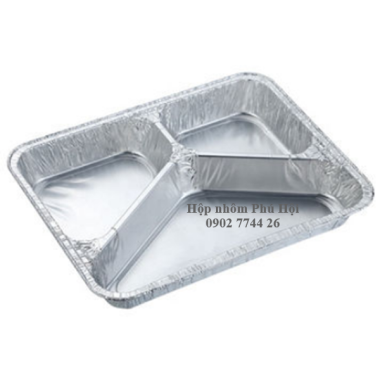 Hộp nhôm đựng thực phẩm 3 ngăn