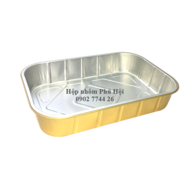 Hộp nhôm màu vàng cao cấp 1000ml