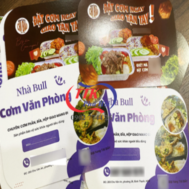 In nắp hộp giấy bạc