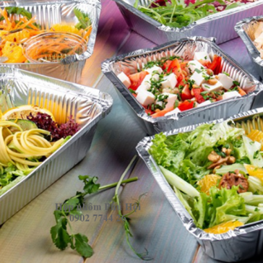 Khay giấy bạc đựng mì Ý, pasta