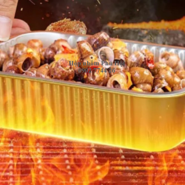 Khay giấy bạc nướng đồ ăn