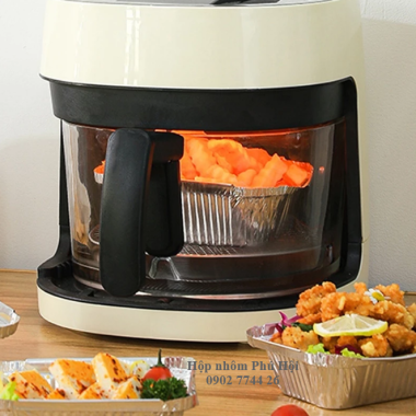 Khay giấy bạc nướng pizza mini